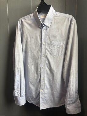 Coach Men’s Pale Blue Button-Down Dress Shirt Medium